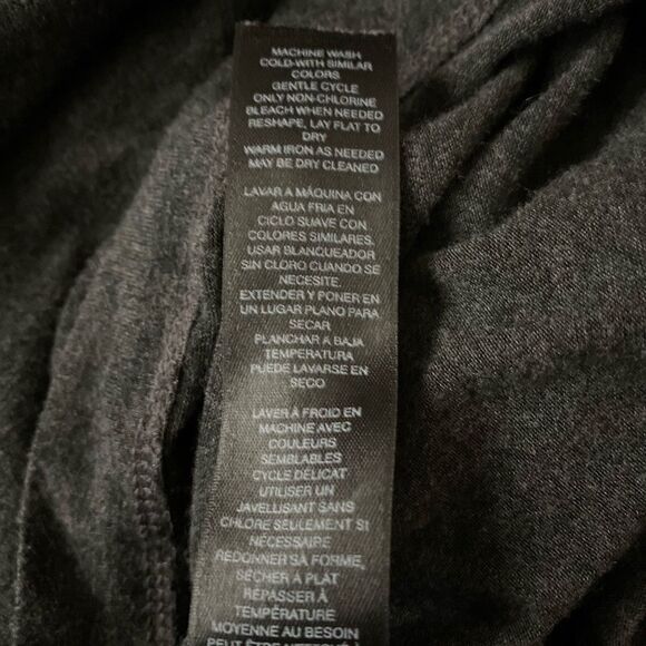 WHBM Grey Long Sleeve Slip-On Top - Picture 8 of 8